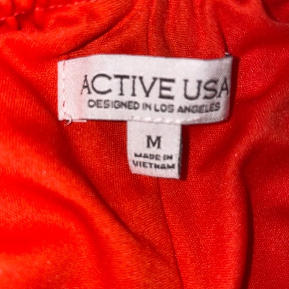 Active USA orange romper - Picture 3 of 3